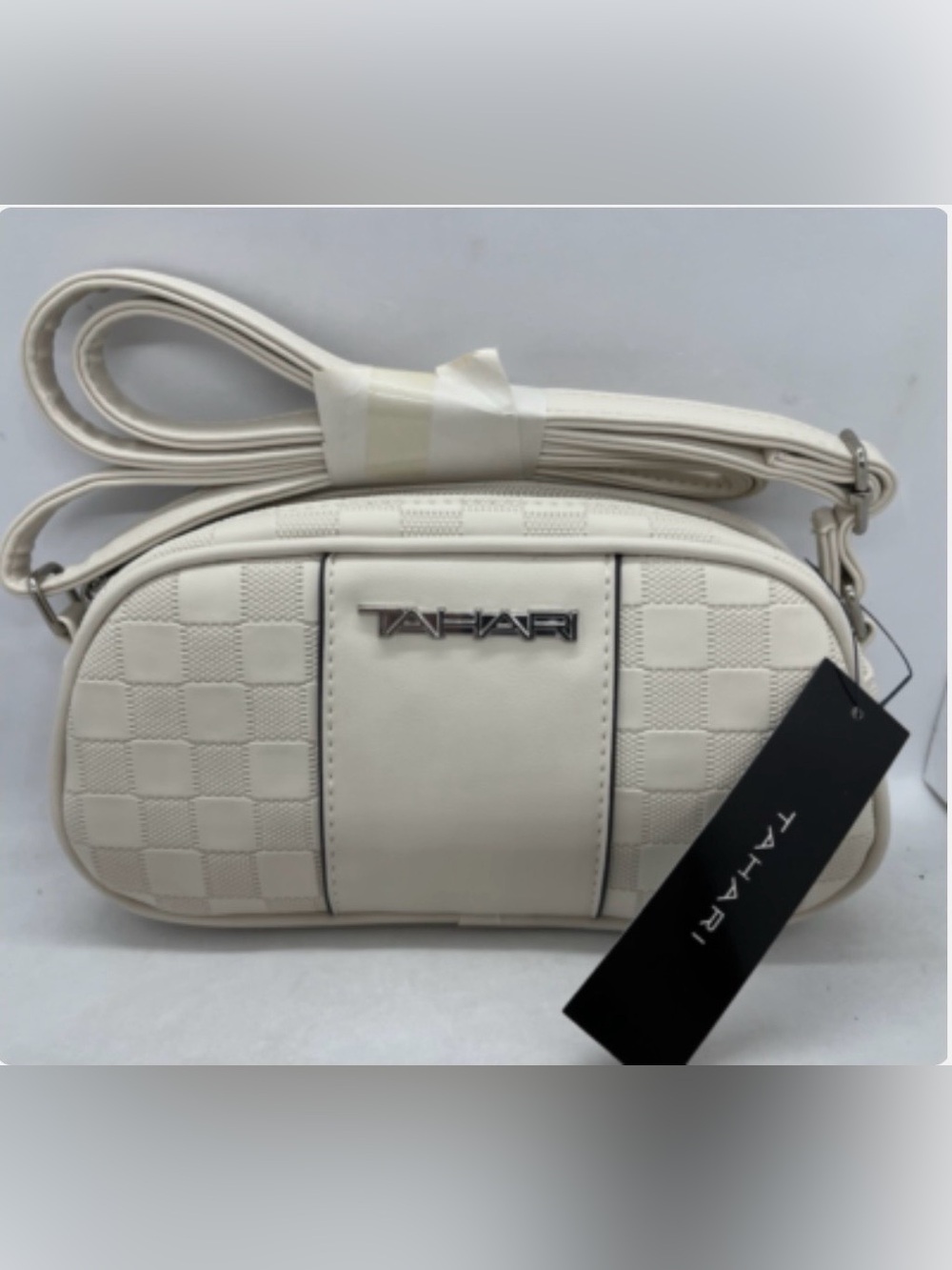 Tahari Delta Crossbody Bag (Color: Bone)